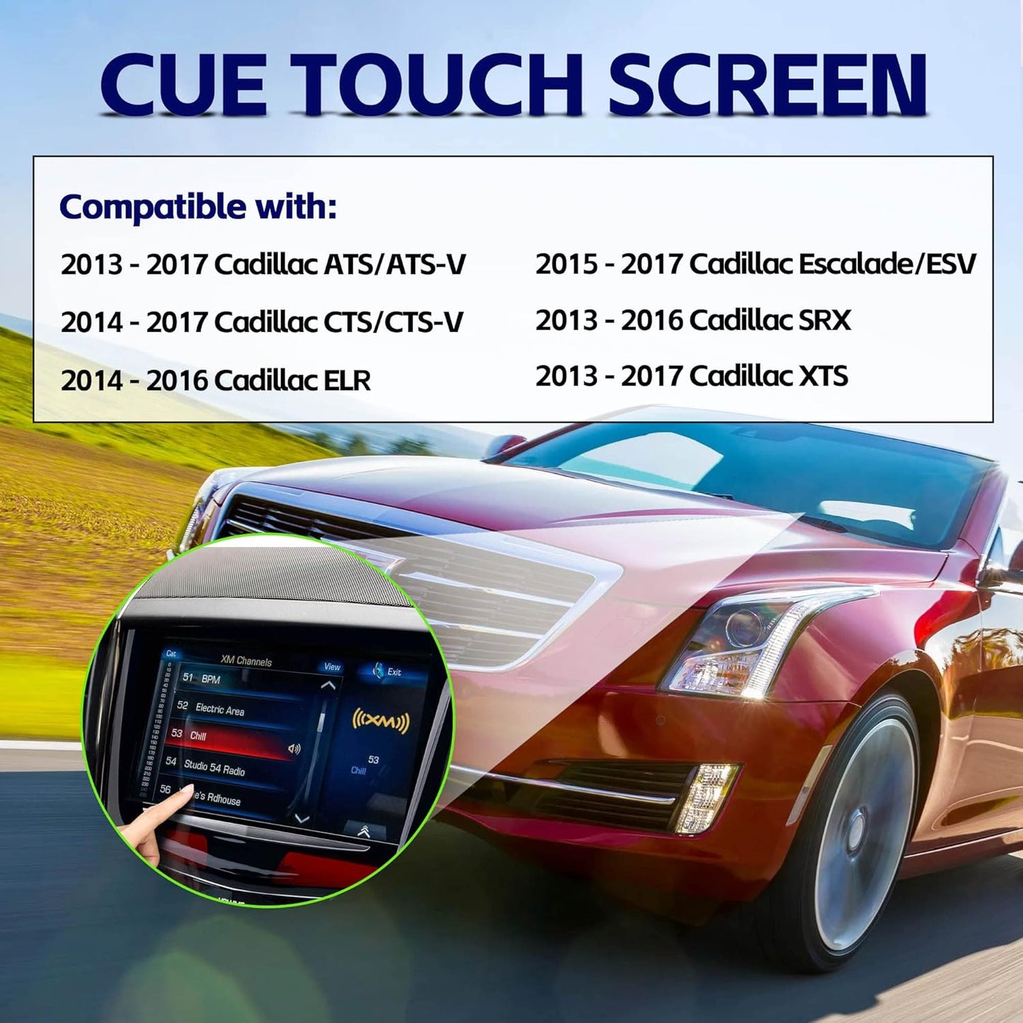 CUE Touch Screen Display Replacement for Cadillac 2013-2017