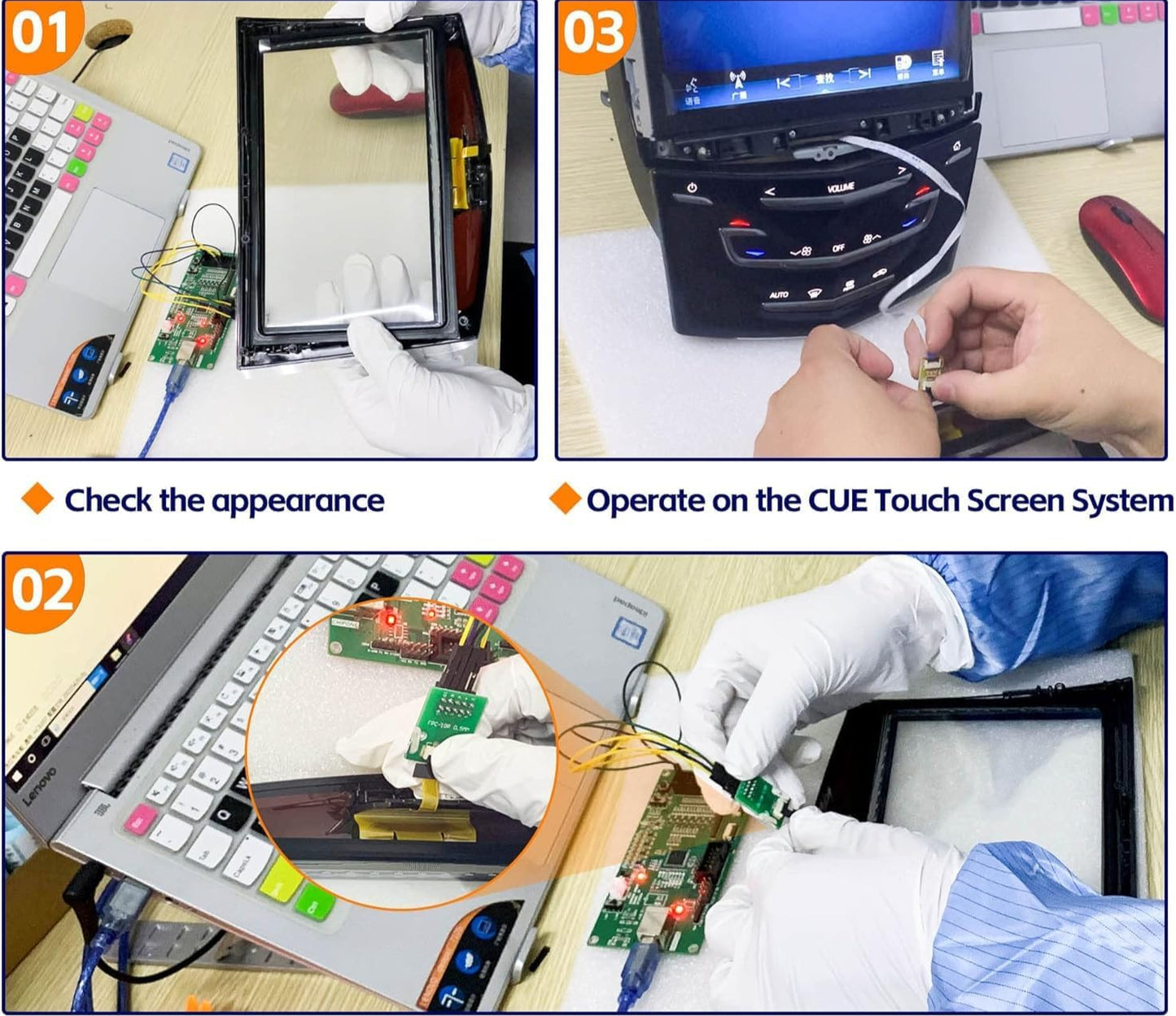 2013-2020 Cadillac CUE Touch Screen Replacement with Free Tool Kits